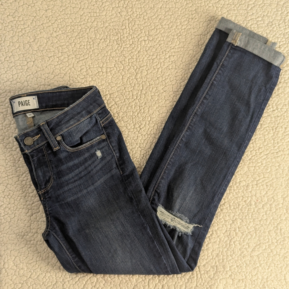 Paige Women's Dark Blue Jeans